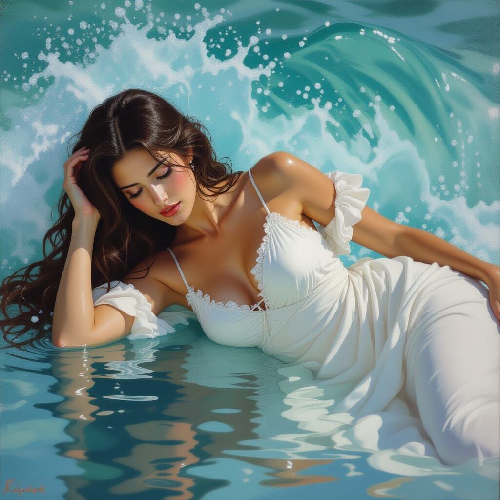 Pelagia of Antioch: Fantasy Oil Painting