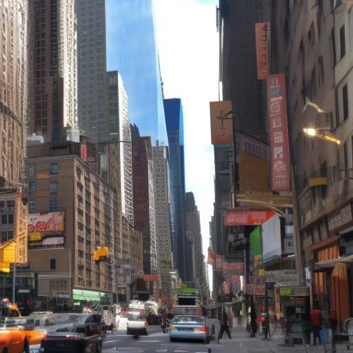 AI's Impression of Manhattan