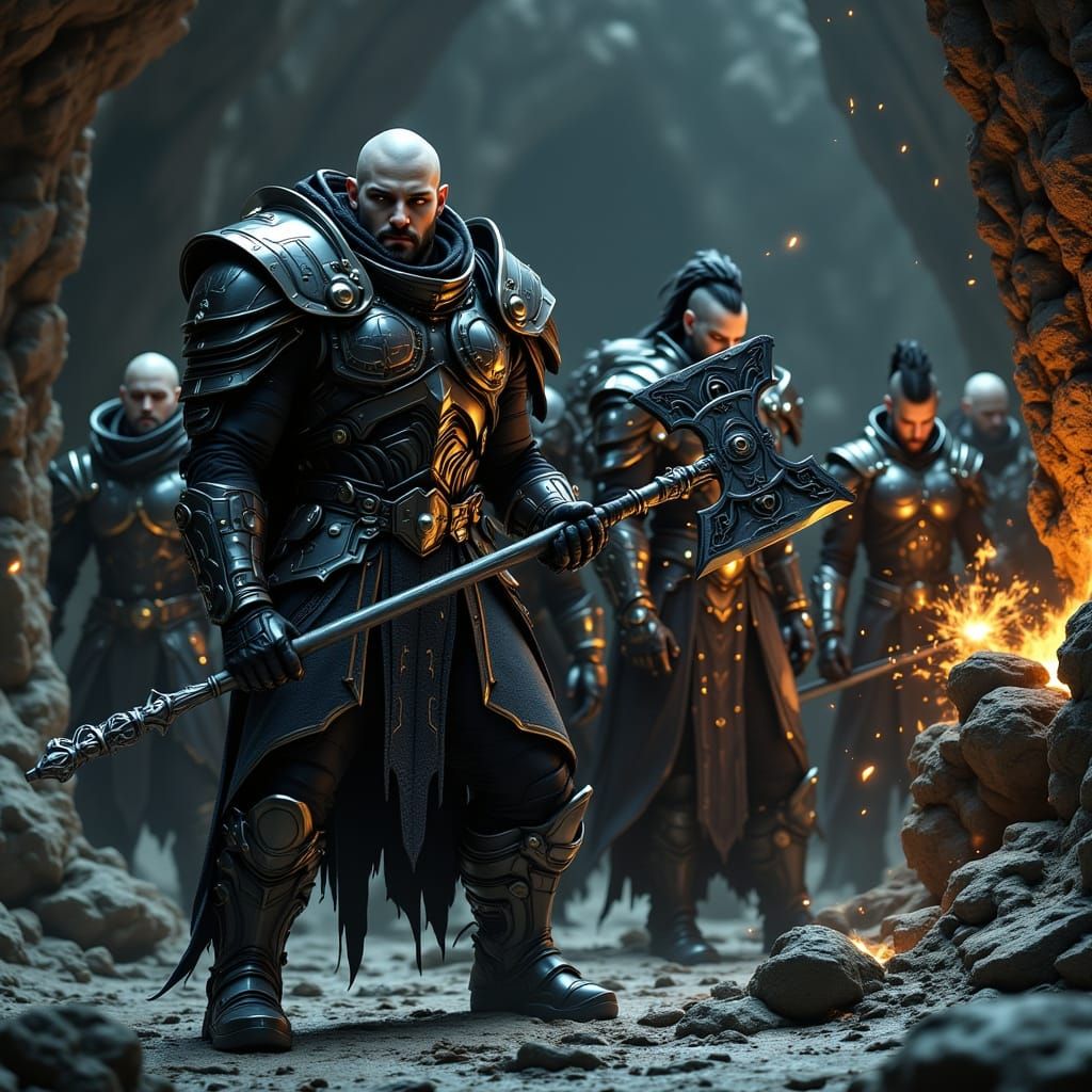 "Cor Valrik, Blade-Sentinel of the Vault-Twin Ascendants "