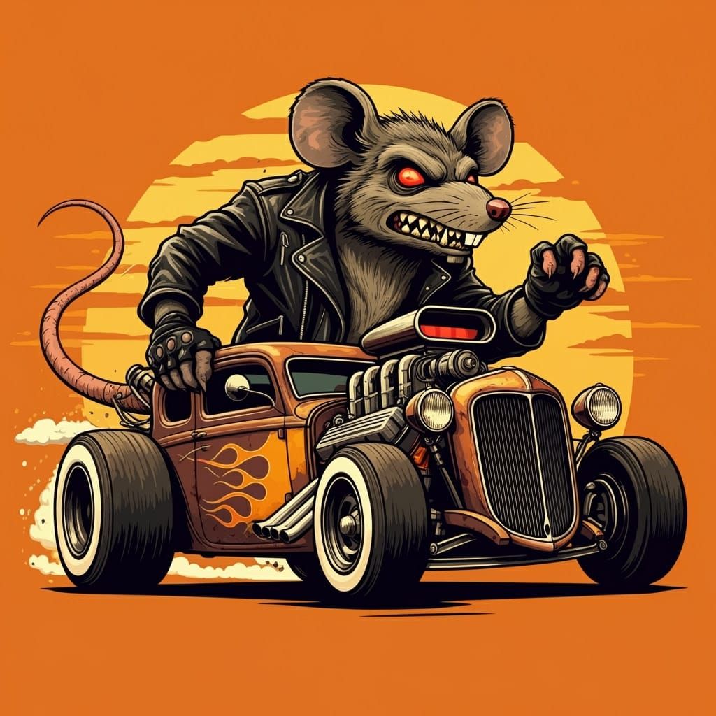 Retro Comic Book Hero in Action