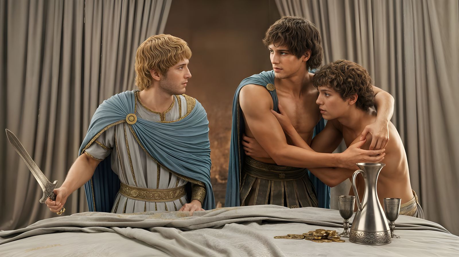 PETRONIUS' "SATYRICON": ENCOLPIUS DISCOVERS GYTON'S BETRAYAL...