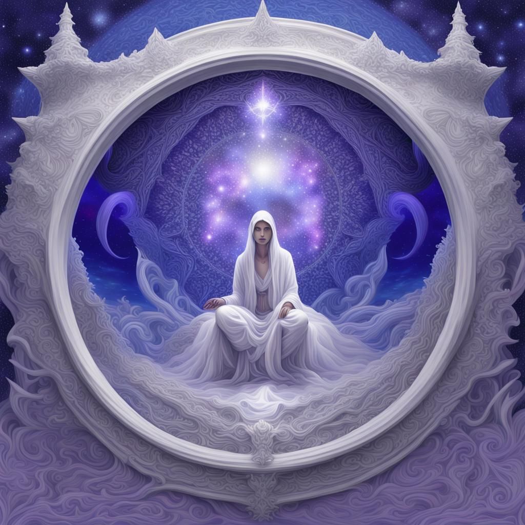 Otherworldly Sirius Spiritual Guide in Digital Rendering