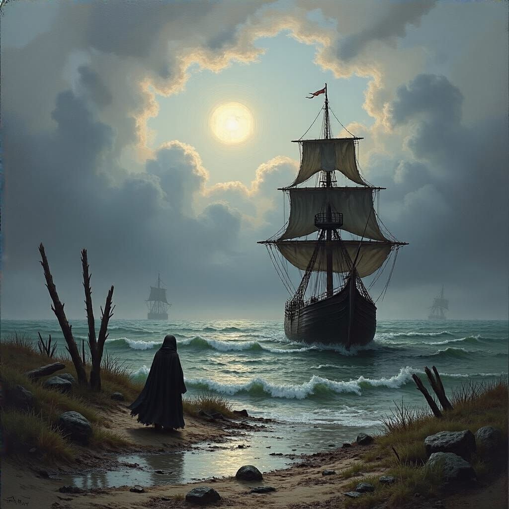 Grimdark Landscape in John Constable Style