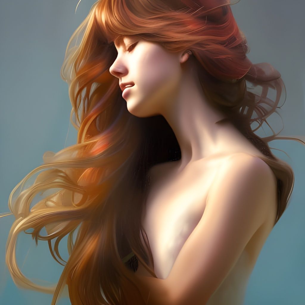 Teenage Women Dancing: Hyperdetailed Artgerm-Inspired Portra...