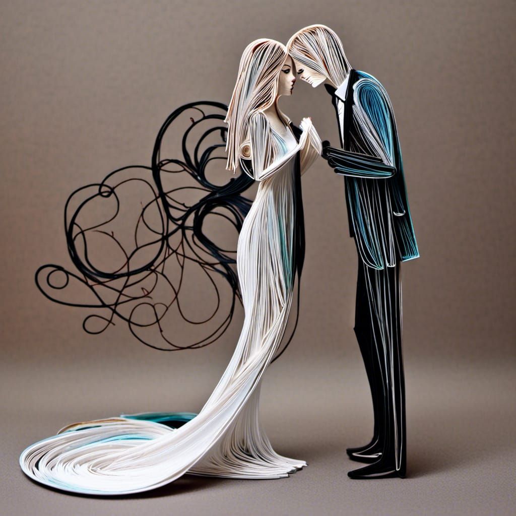 <lora:Umbra:1.0> quilling
