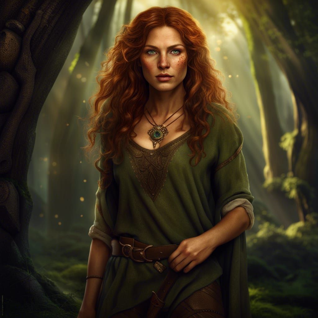 Medieval Adventurer in Detailed Matte Painting Style