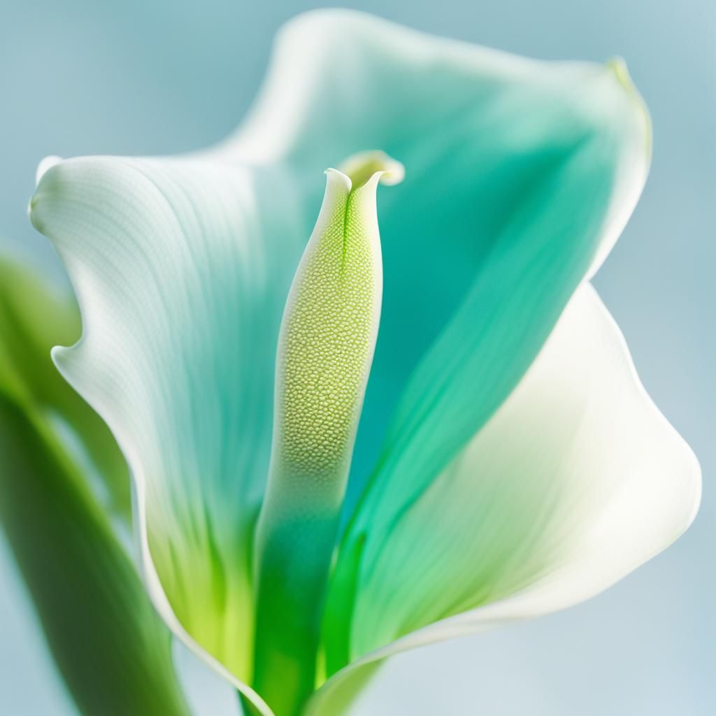 Translucent Calla Lily in Morandi Color Scheme
