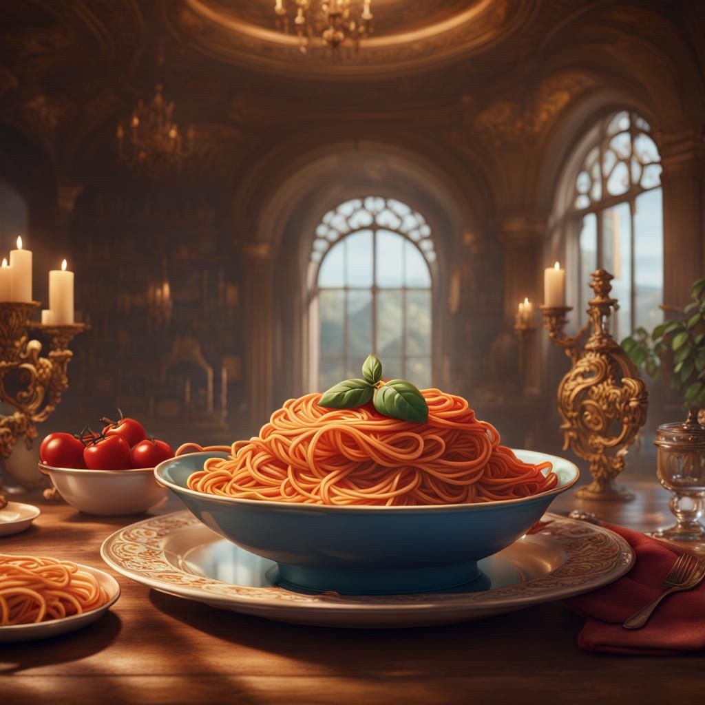 Faye's Decorative Serving Bowl For Her Famous Spaghetti was a Beautiful Gift for Her New Home