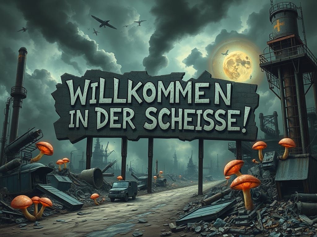 Dystopian Nightmare in Cyberpunk Style