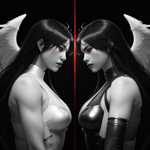 Demonic and Angelic Twins in Dueling Composition