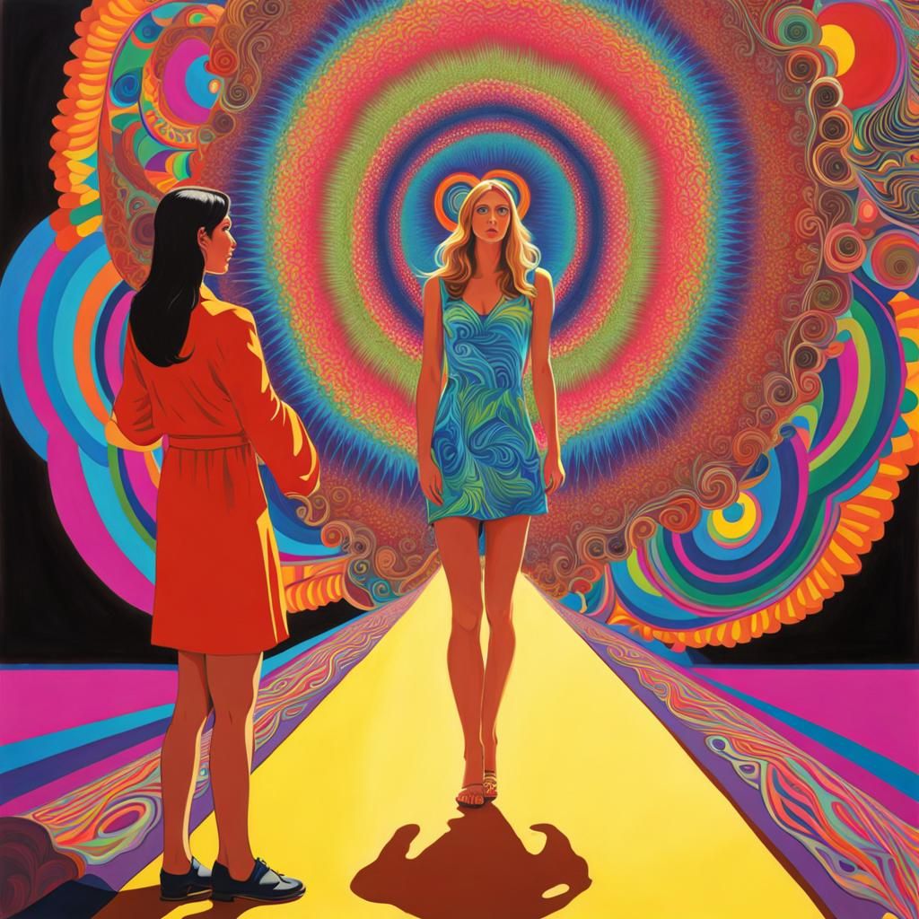 Hypnotized Becca Walks Barefoot: Psychedelic Surrealism