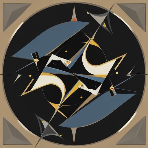 Dark Planet in Bright Space: Abstract Cubism