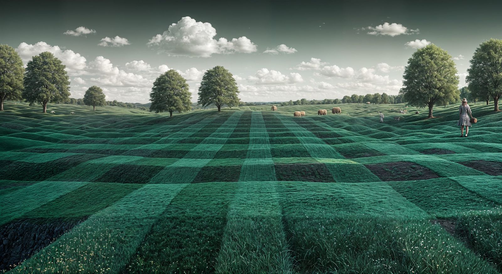 Whimsical Gingham Fantasy Realm