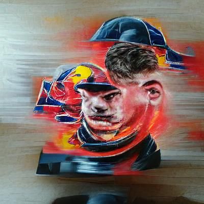 Max Verstappen Acrylic Painting