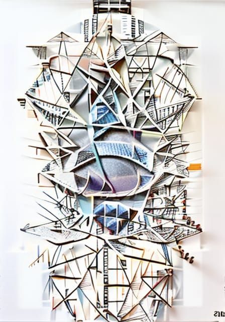 Complex 3D Graphic Music Score with Scientific Elements