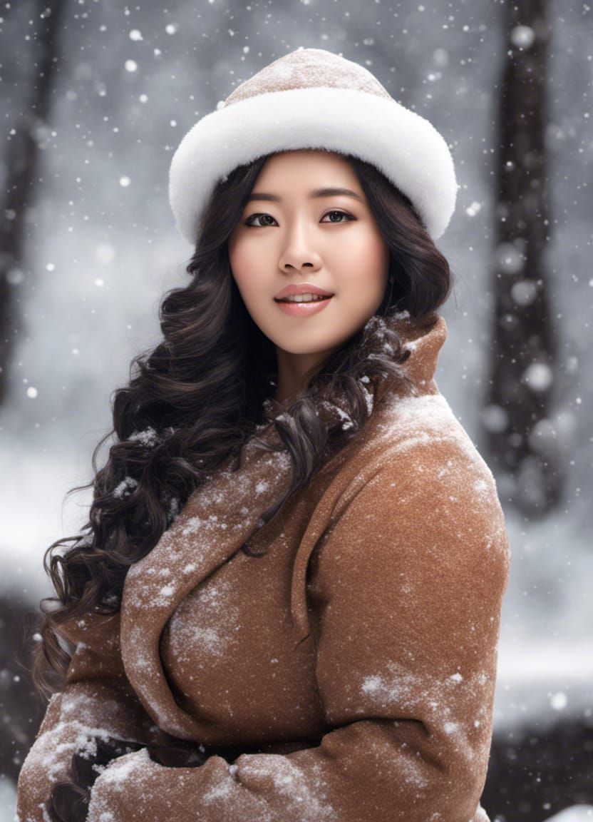 Seasons in Harmony: Woman Embodies All Seasons