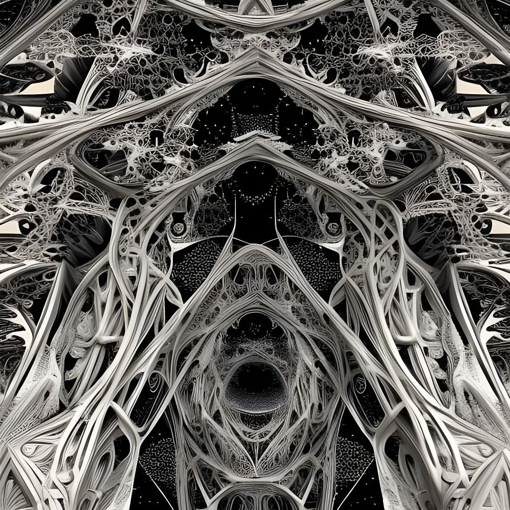 Cyberpunk Guitar Starship Soaring Through Space