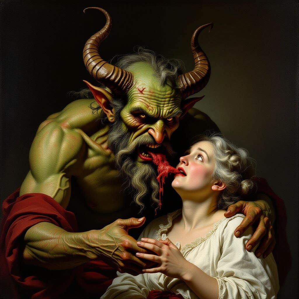 Demon Devouring a Soul