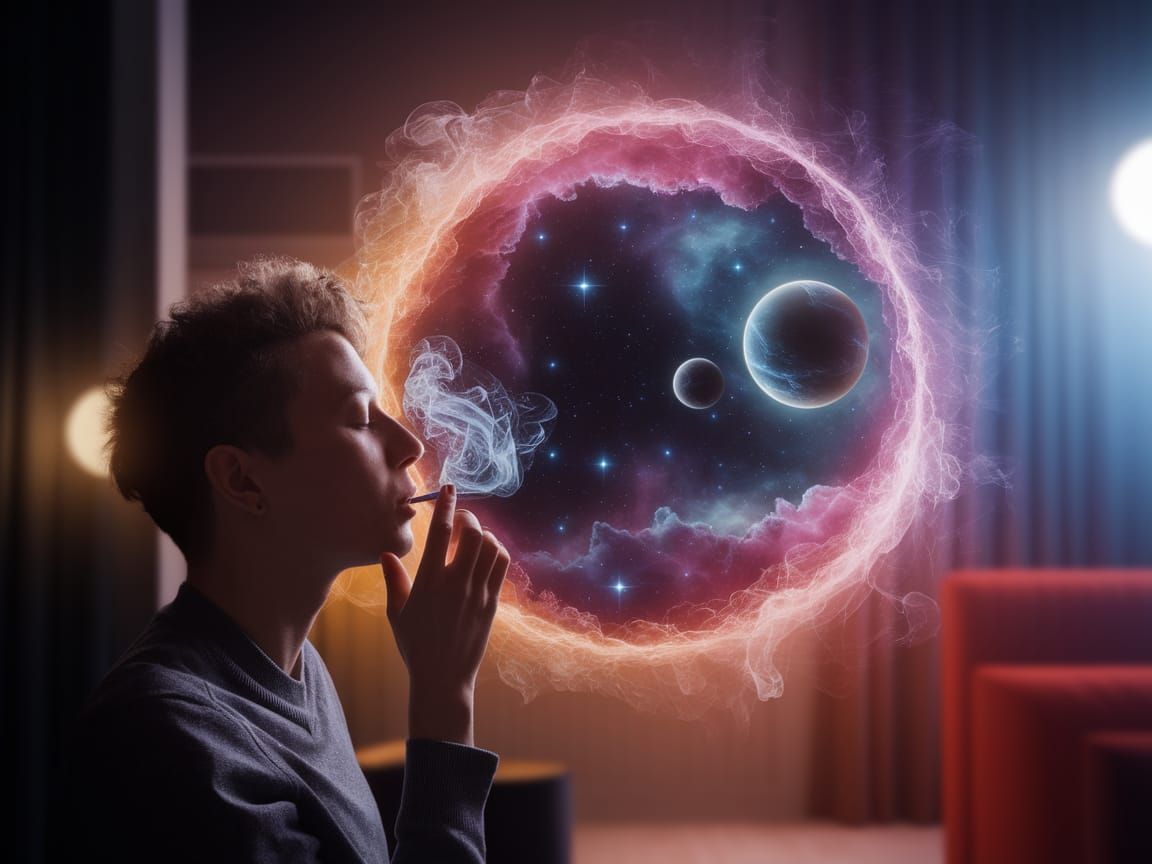 Cosmic Portal Formed From Smoke in 8K