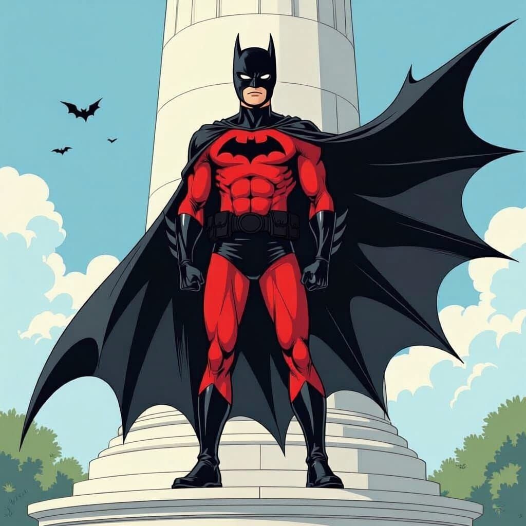 Teenage Hero in Comic Book Style