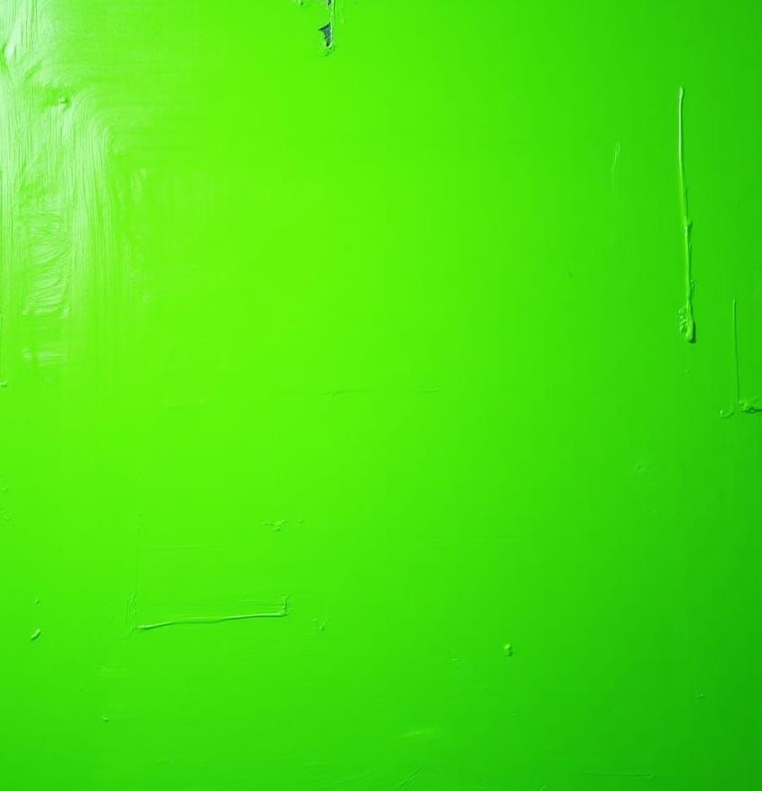 Vibrant Green Canvas with Brushstroke Texture
