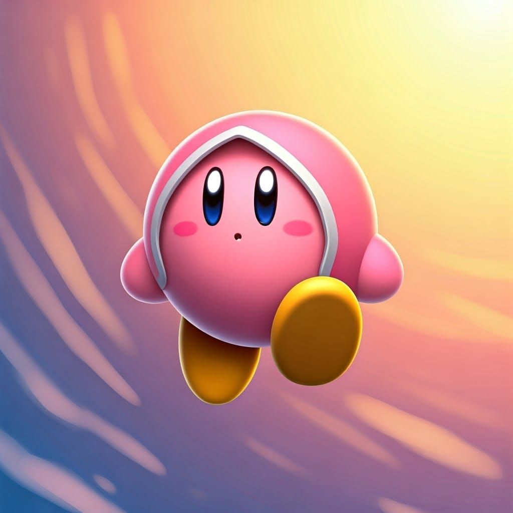 Vibrant Warrior in a Dreamy Pastel World