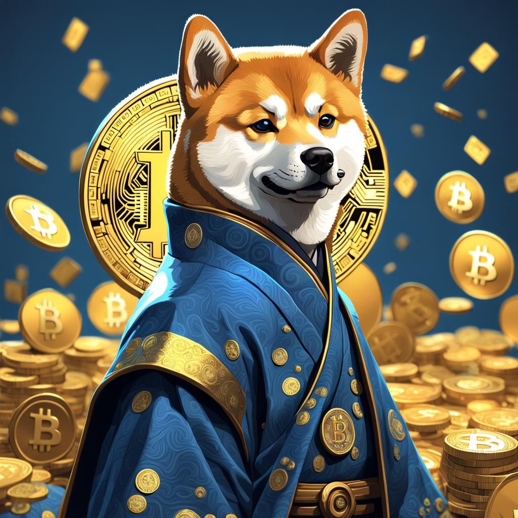 Shiba Inu Cryptocurrency in Comic Style Fan Art