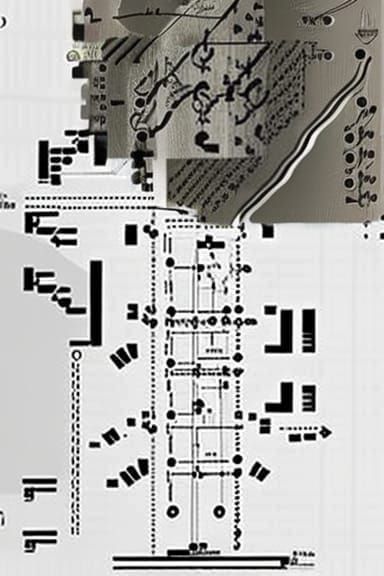 Detailed Graphic Score in Black and White