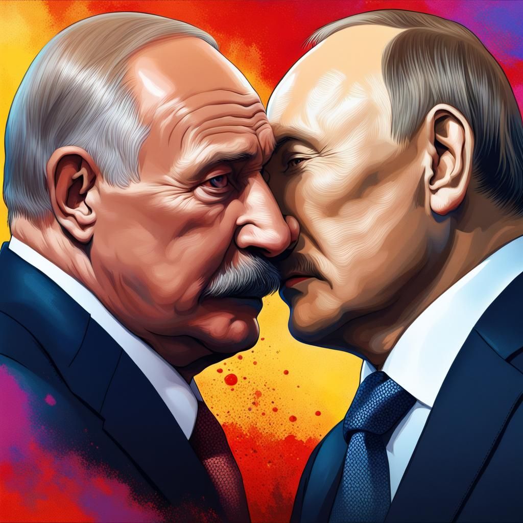 Hyperrealistic Image of Two Figures Embracing