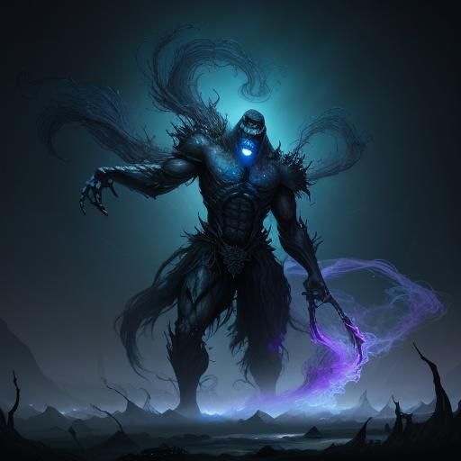 Ethereal Gorilla in Dark Fantasy Surrealism