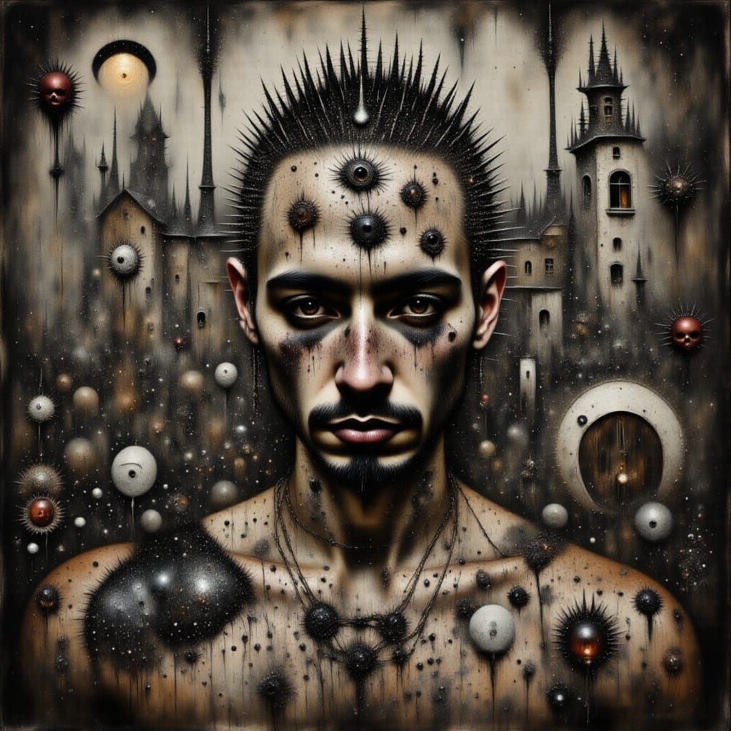 Intricate Portrait of an Asian Man