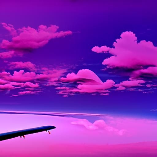 Simple Airplane Image Generated by AI