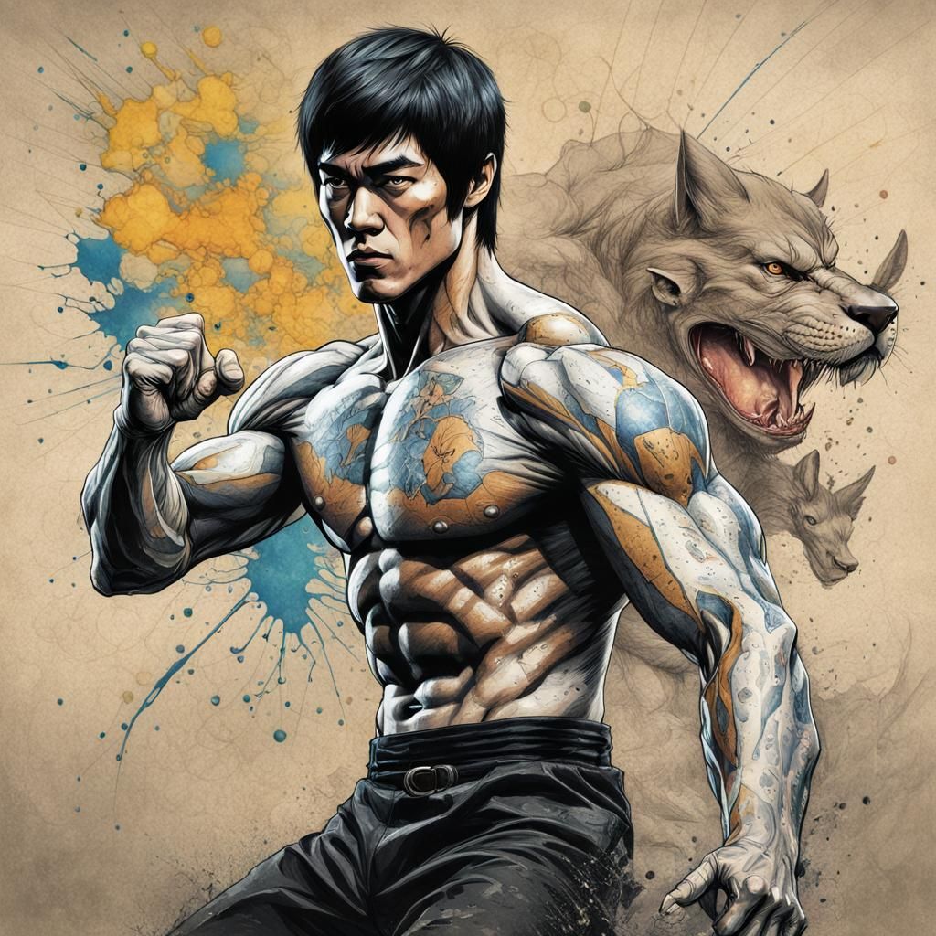 Anthropomorphic Predator Waifu in Graphic Novel Style