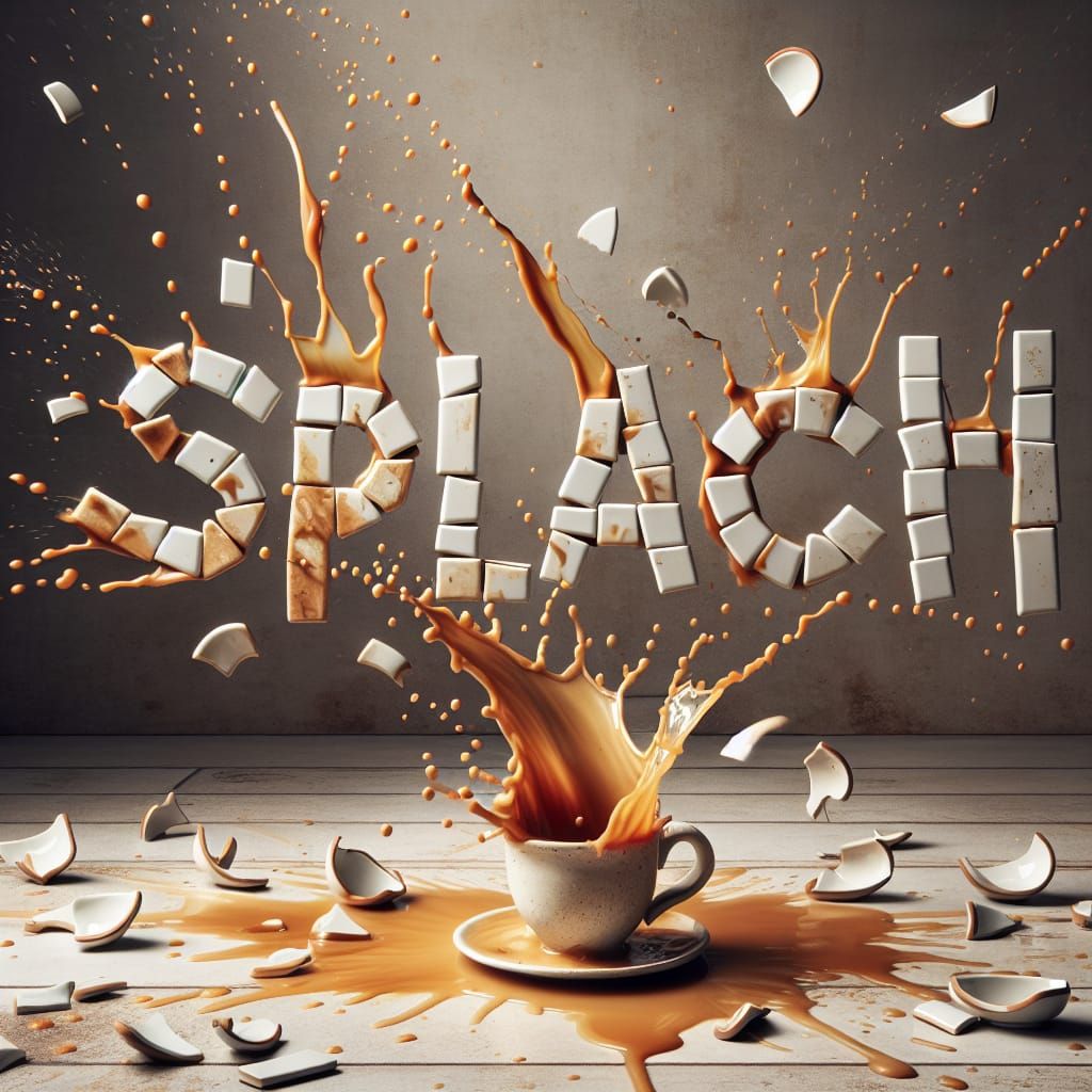 Tea Creates 'Splach' from Shattered Cup