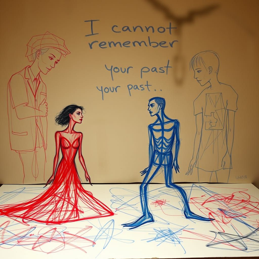 Passionate Woman and Man's Turmoil in Abstract Expressionism