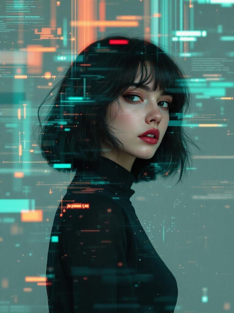 Glitch Photography Reveals Reality's Code with Fractal Overl...