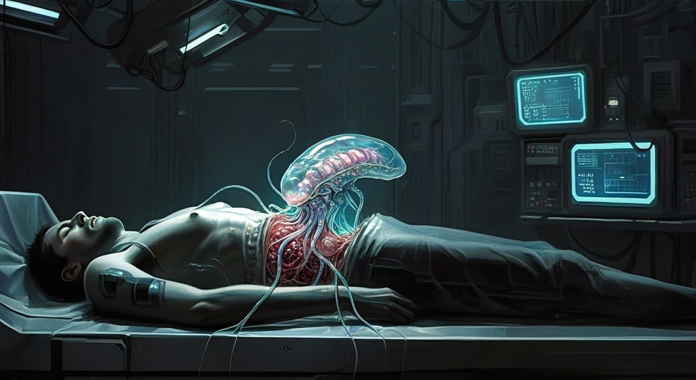 Extraterrestrial Parasite Emerges in Biomechanical Sci-Fi Sc...