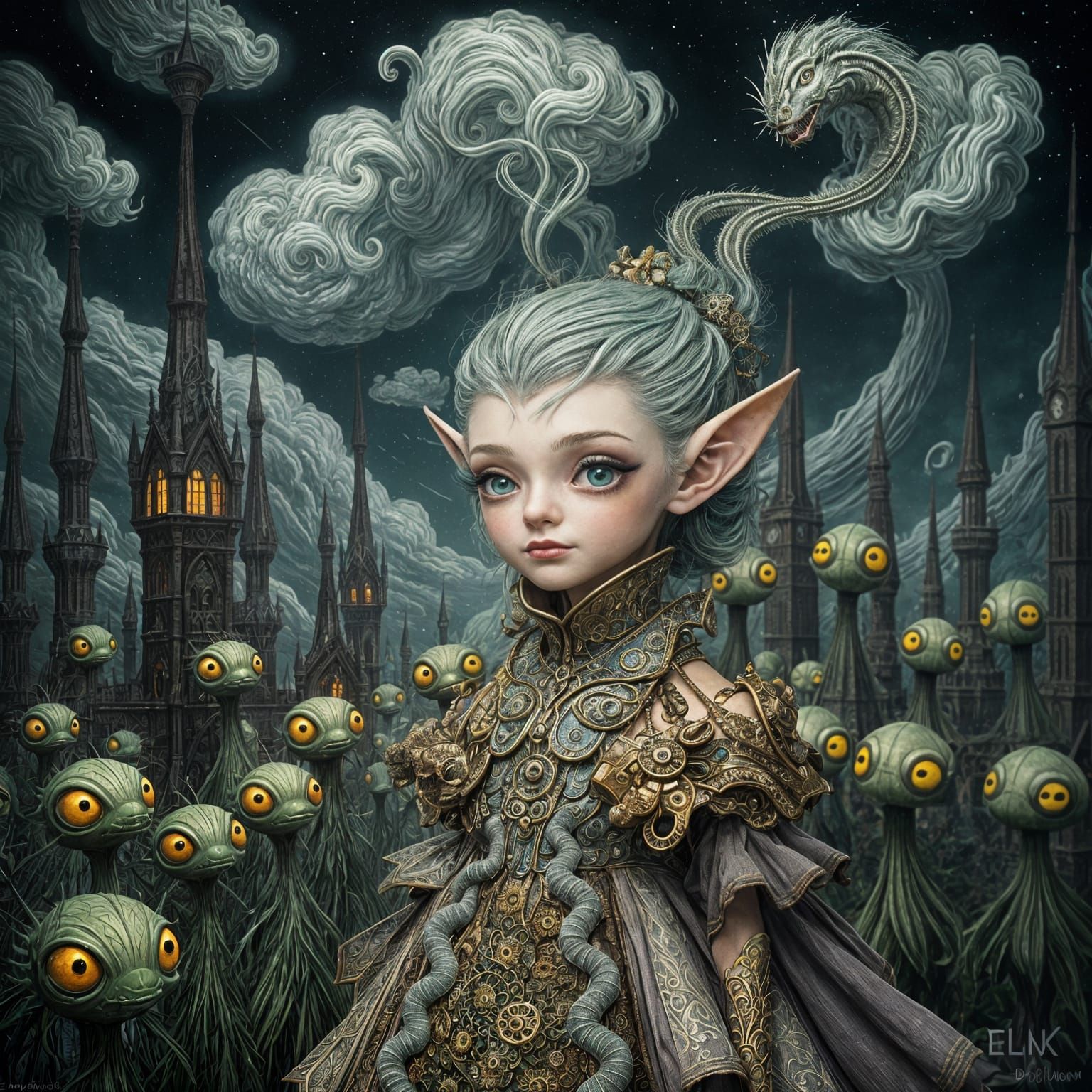 Whimsical Fantasy World in a Dreamlike Medieval Future