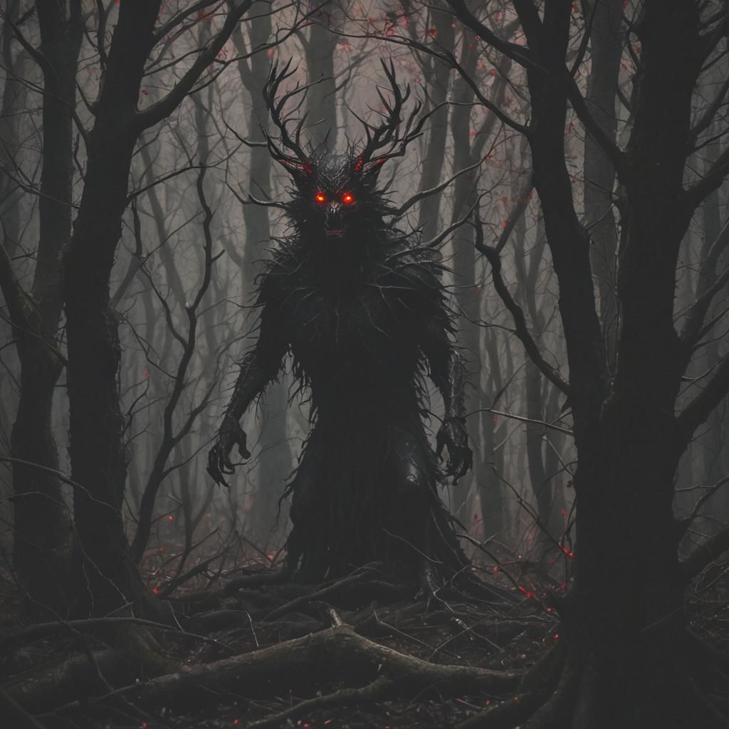 Dark Forest Demands Payment with Glowing Red Eyes
