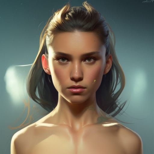 Hyperdetailed Puma Portrait in Volumetric Lighting
