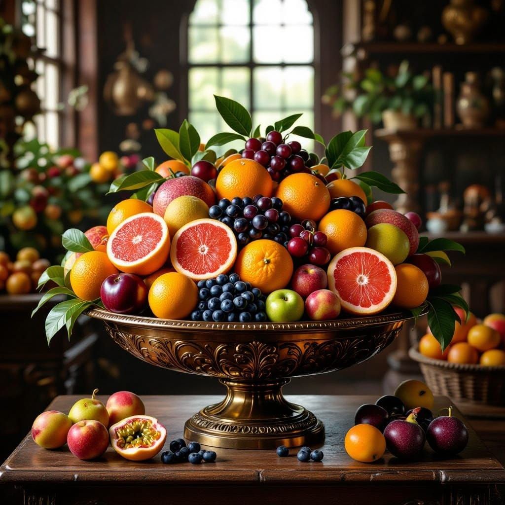 Sumptuous 17th-Century Dutch Still Life in Golden Light