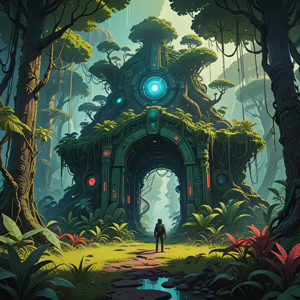 Ancient Jungle Portal Revealed in Ethereal Glow