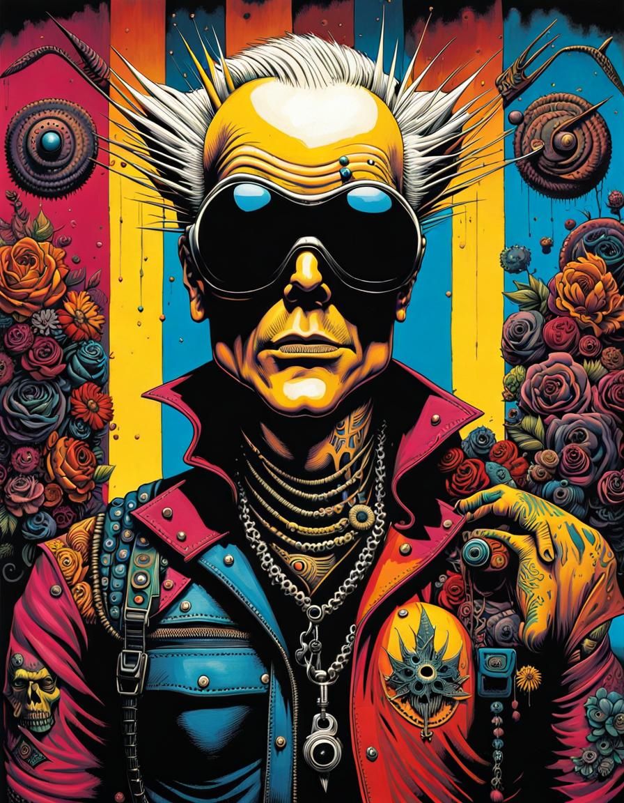 Max Headroom by HR Giger and Skottie Young
