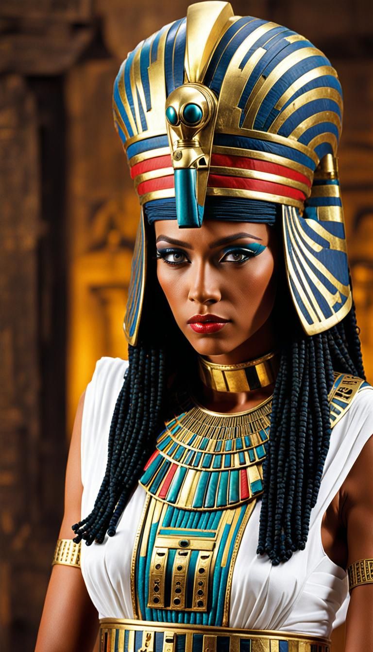 The mummy beautiful Egyptian high priestess