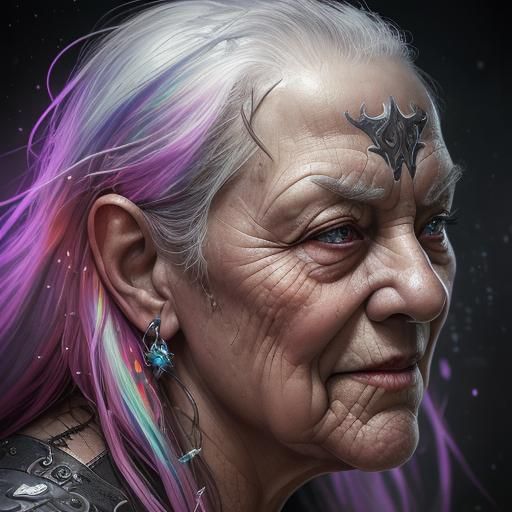 Hyperrealistic Grandparents Rocking Out to Metal Music