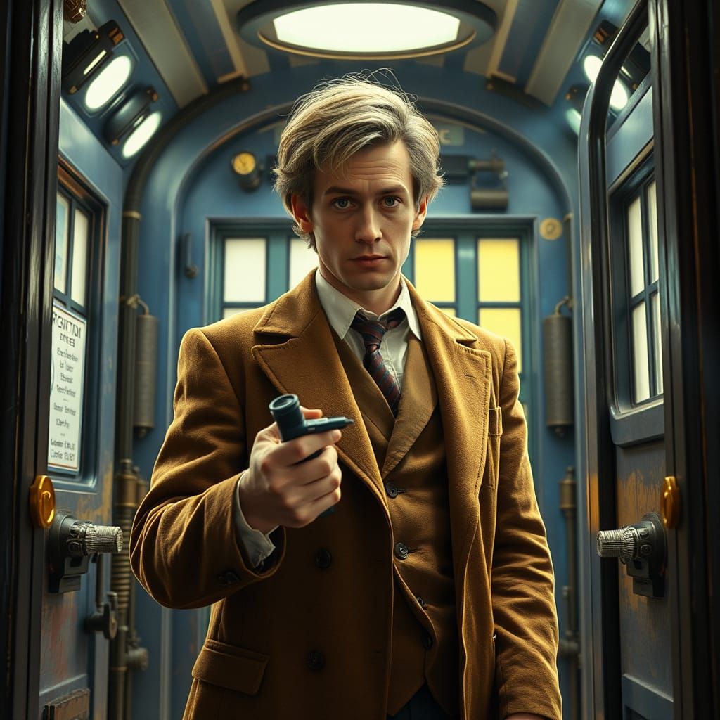 TV's Frank in Steampunk Time Machine with Rothko Colors