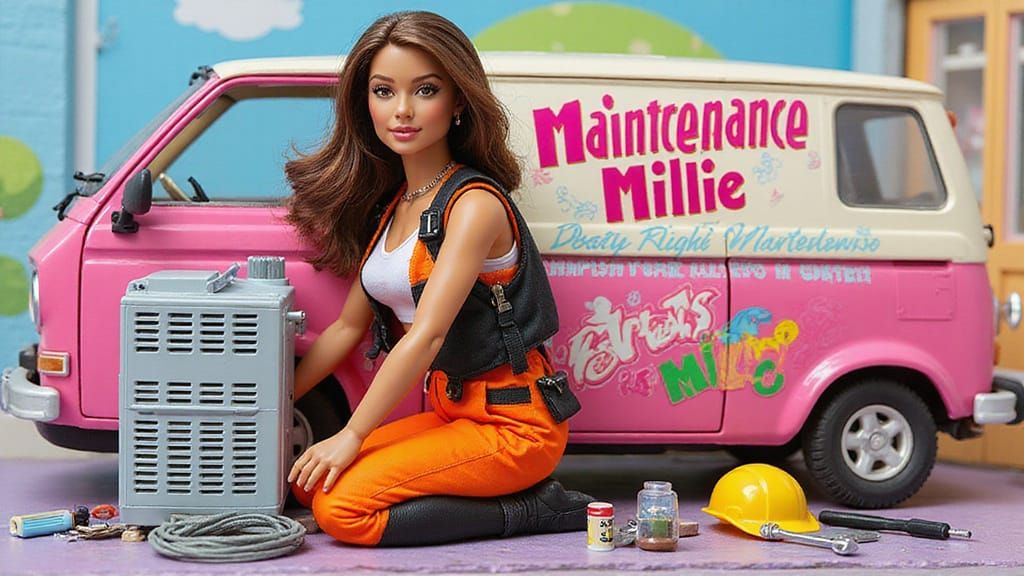 Vibrant Collectible Action Figure Box with Maintenance Milli...