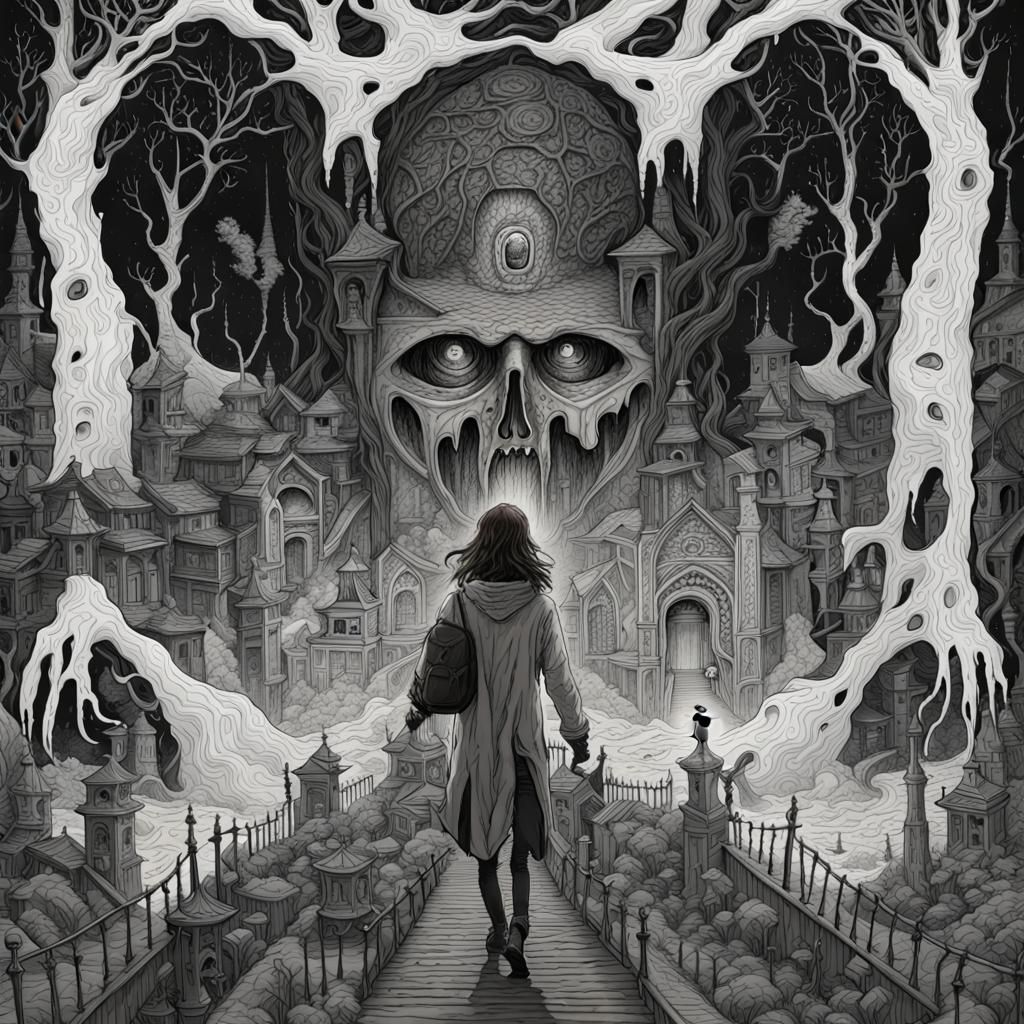 Dreary Land of Light: A Horror Artwork