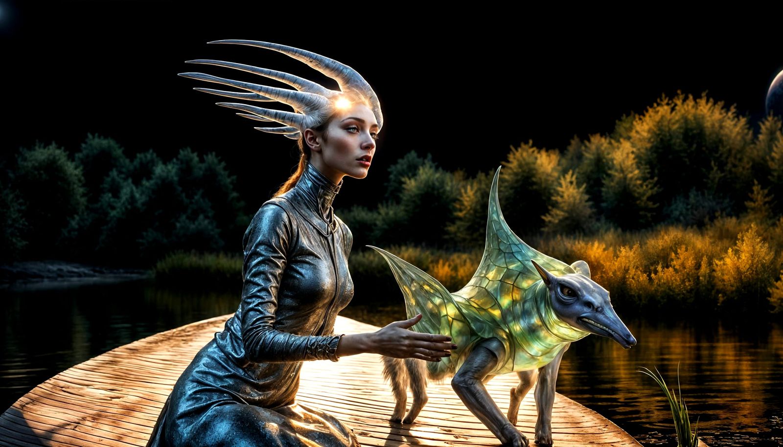 Exquisite Alien Pets in Surreal Photorealistic Style