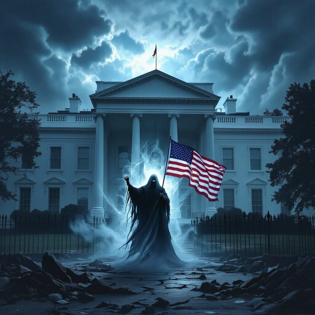 Ghostly Apparition Haunts Decaying White House